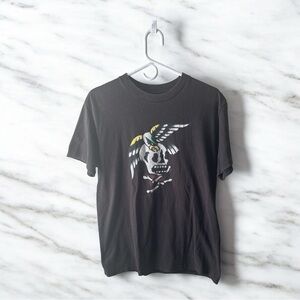 RVCA Black Skull Graphic Tee